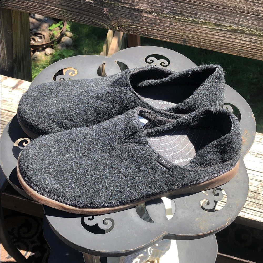 Chaco Black Felt Slip-On Casual Shoe